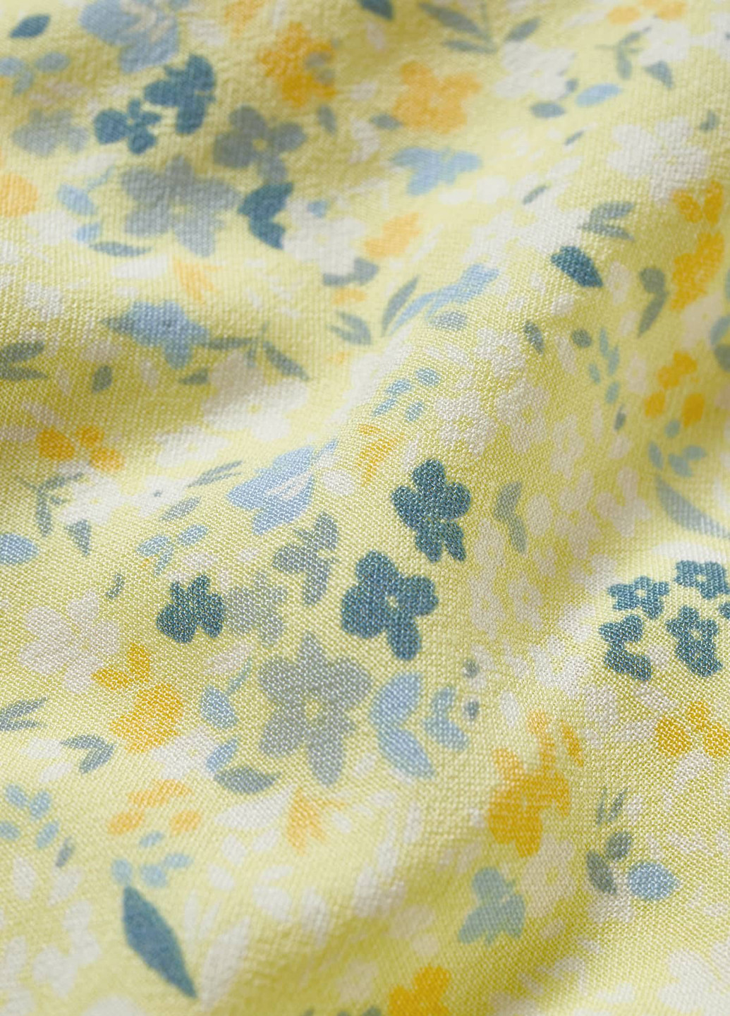 Желтая кэжуал цветочной расцветки юбка C&A а-силуэта (трапеция)