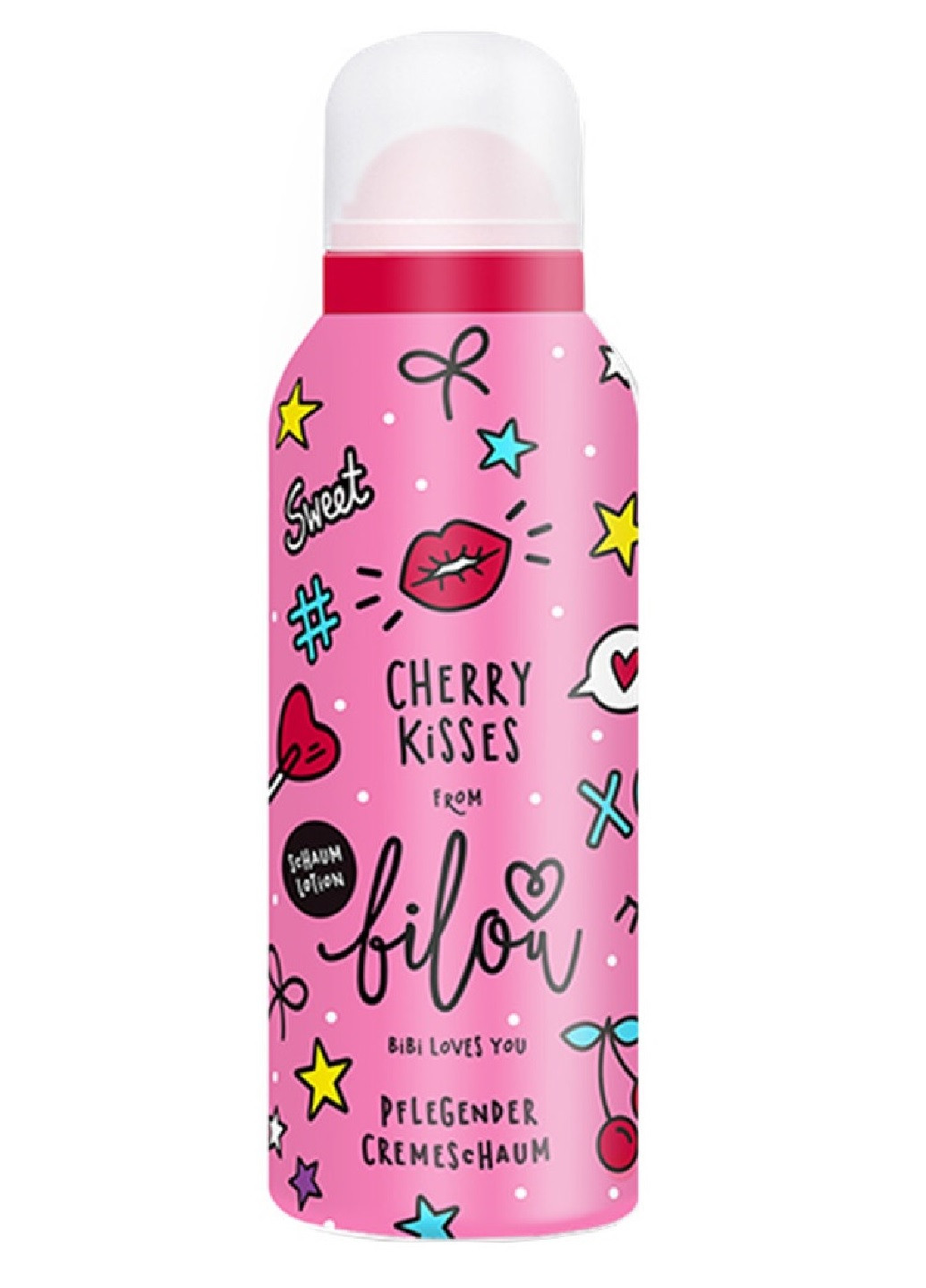 Лосьйон-пінка для тіла Cherry Kisses 150 мл Bilou (253729941)