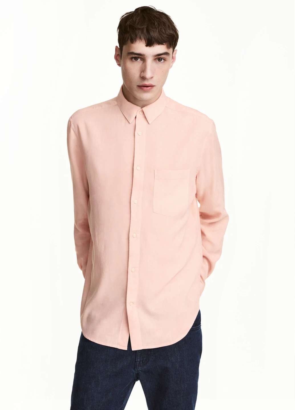Розовая рубашка H&M