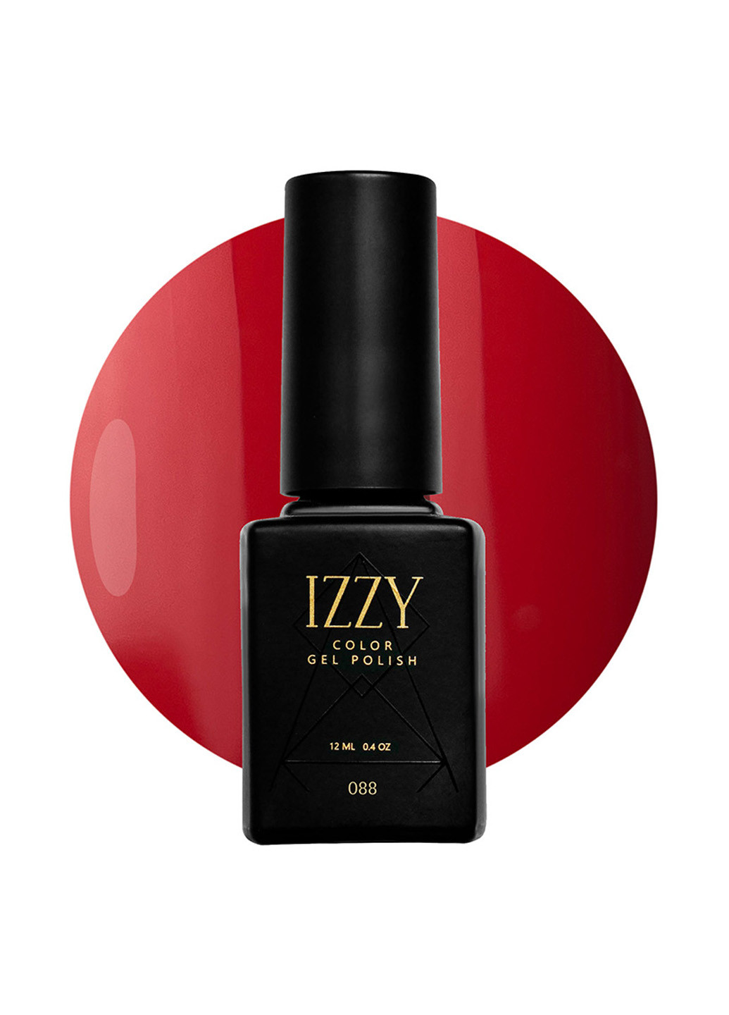 Гель-лак для манікюру червоний яскравий 88, 12 мл Izzy (363030460)