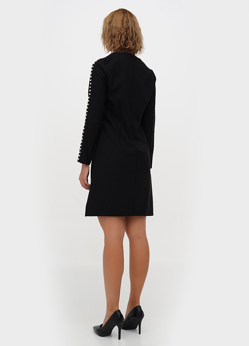 Чорна кежуал сукня Sassofono однотонна