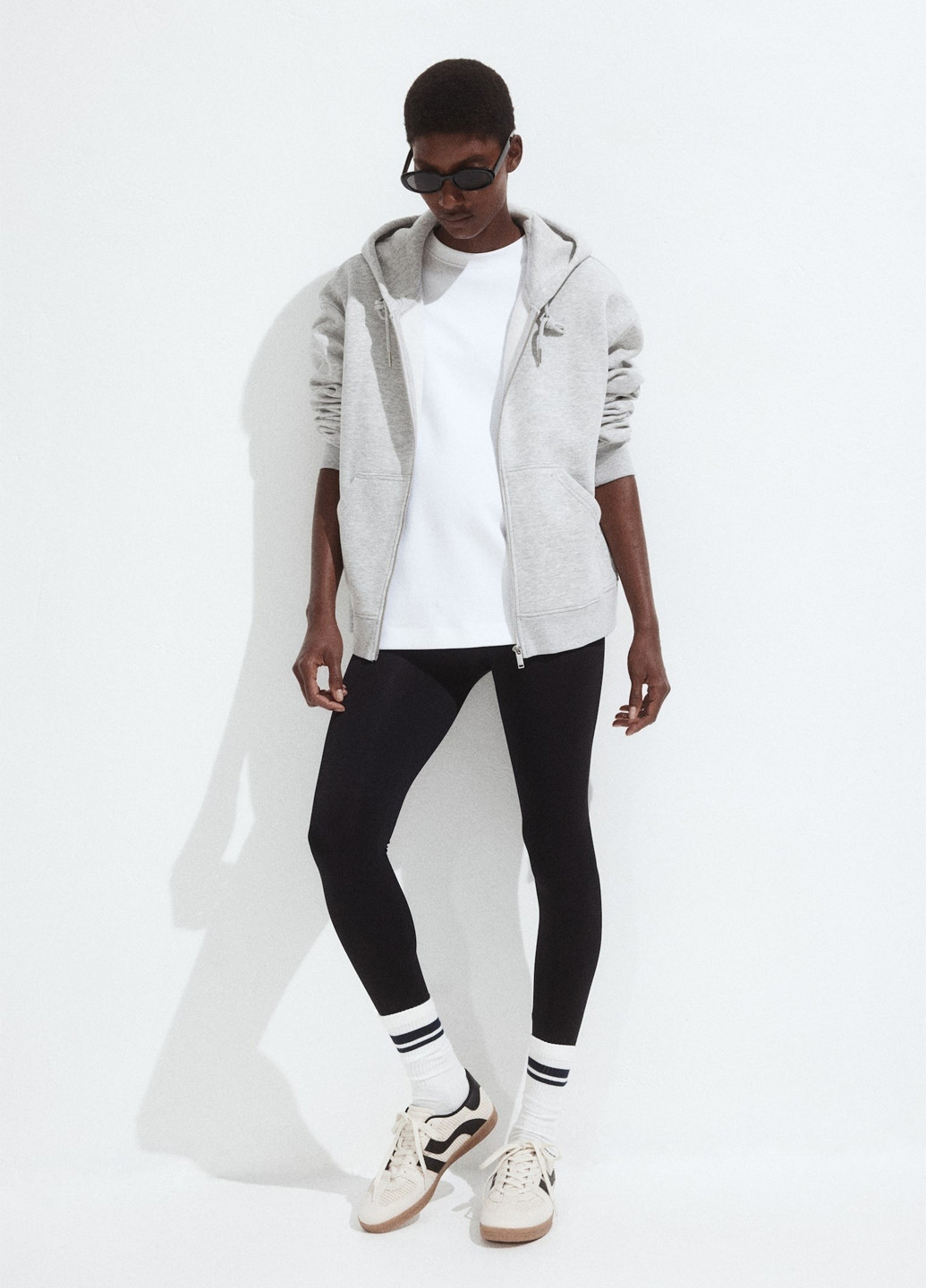 Черные демисезонные леггинсы для беременных H&M