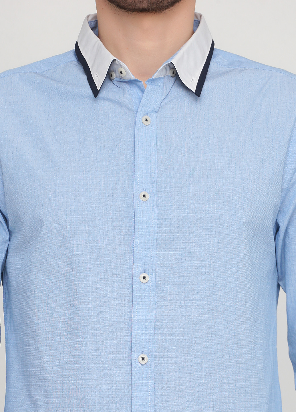 Голубой кэжуал рубашка однотонная New Look