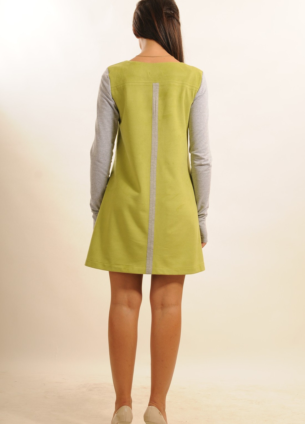 Салатовое кэжуал платье Ри Мари однотонное