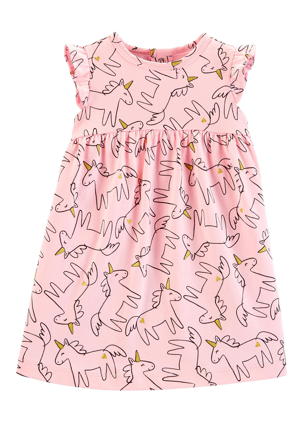 Розовый демисезонный комплект (платье, трусики) Carter's