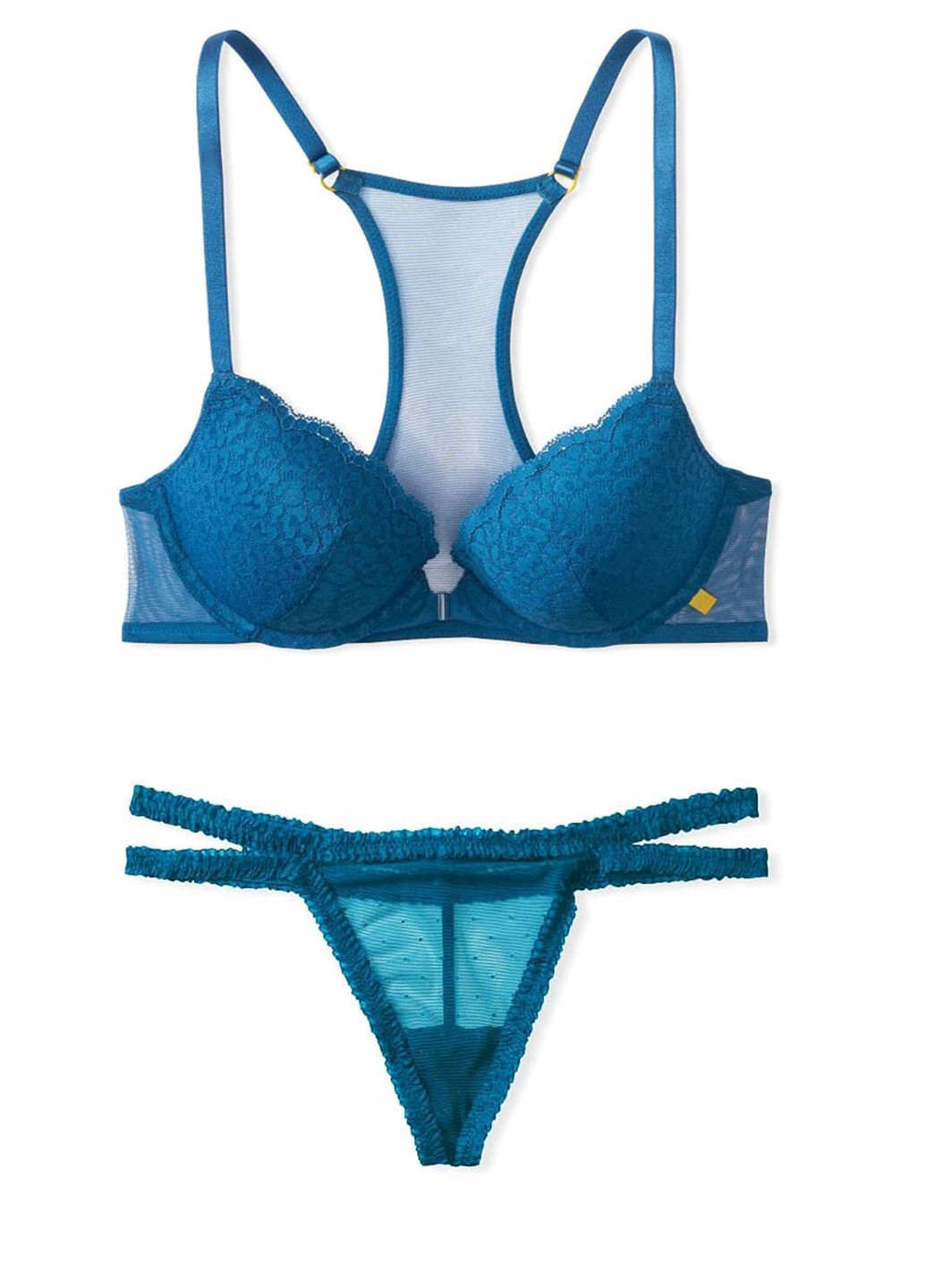 Синий демисезонный комплект (бюстгальтер, трусы) Victoria's Secret