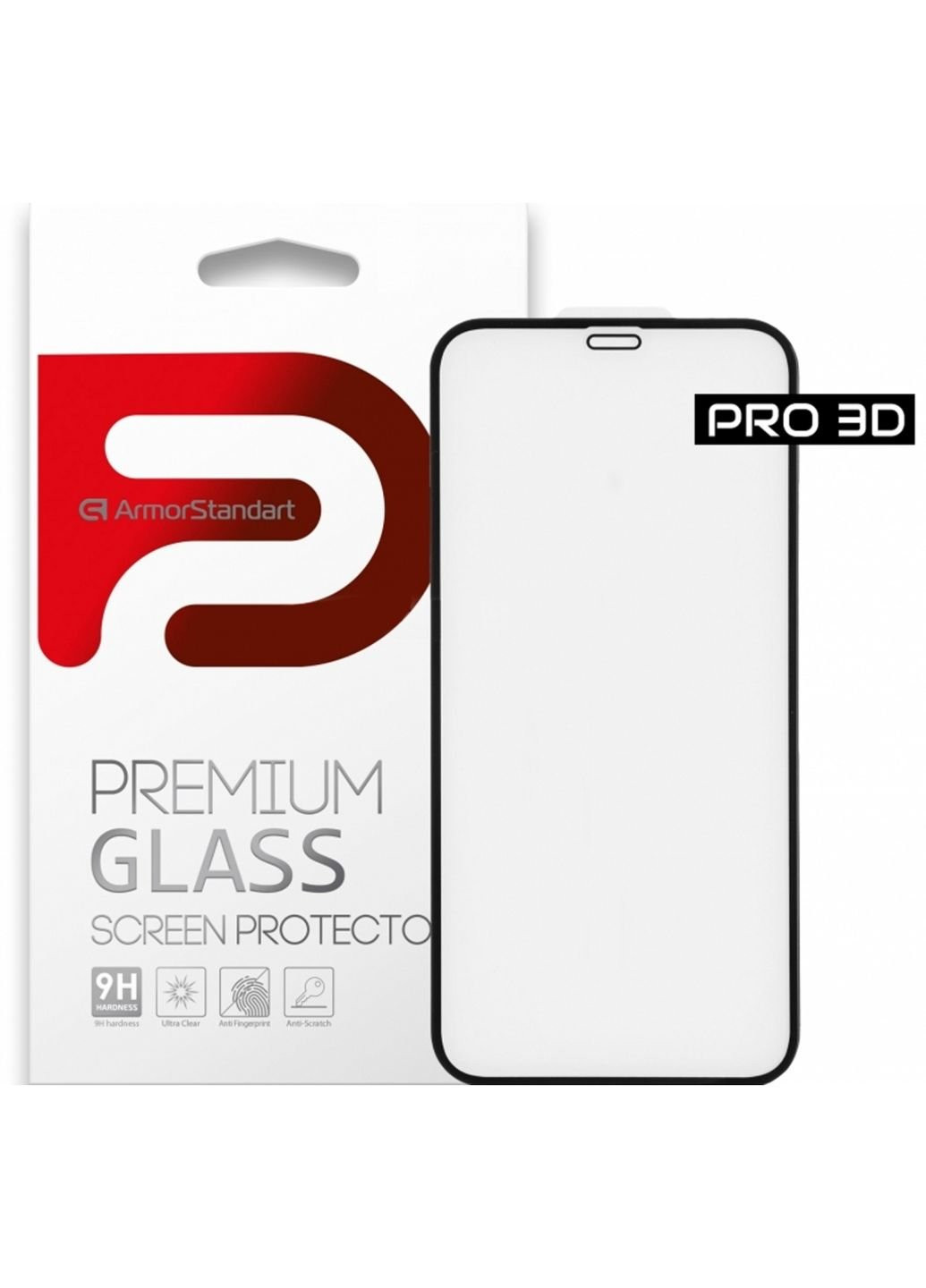 Стекло защитное Pro 3D для Apple iPhone 12/12 Pro Black (ARM57355) ArmorStandart (252390106)