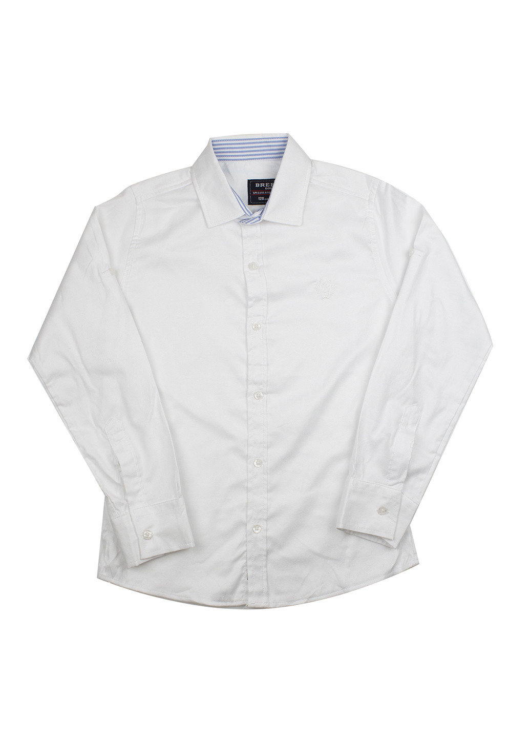 Белая кэжуал рубашка однотонная Breeze