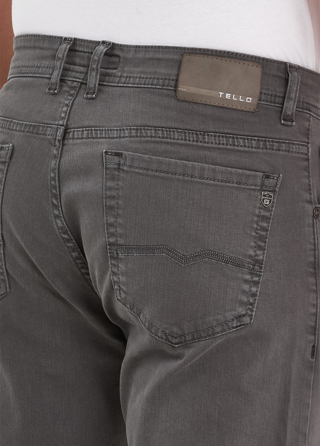 Серо-коричневые демисезонные регюлар фит джинсы Trend Collection