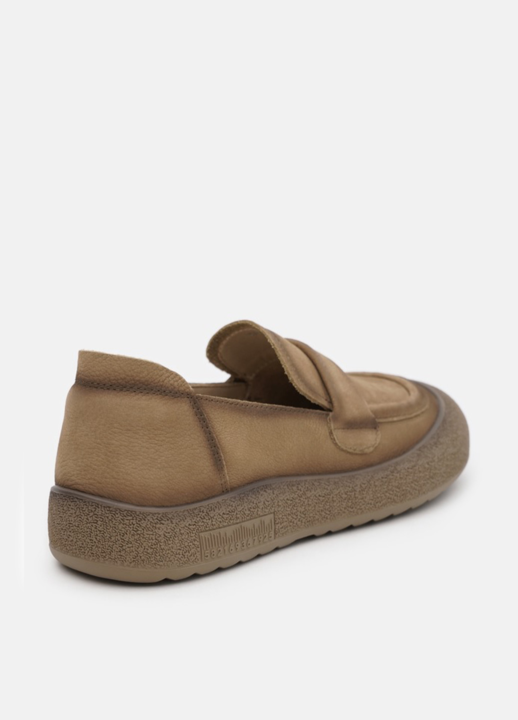 Lola Andy Туфли лоферы хаки з натуральный нубук, китай — демисезон (350195931)