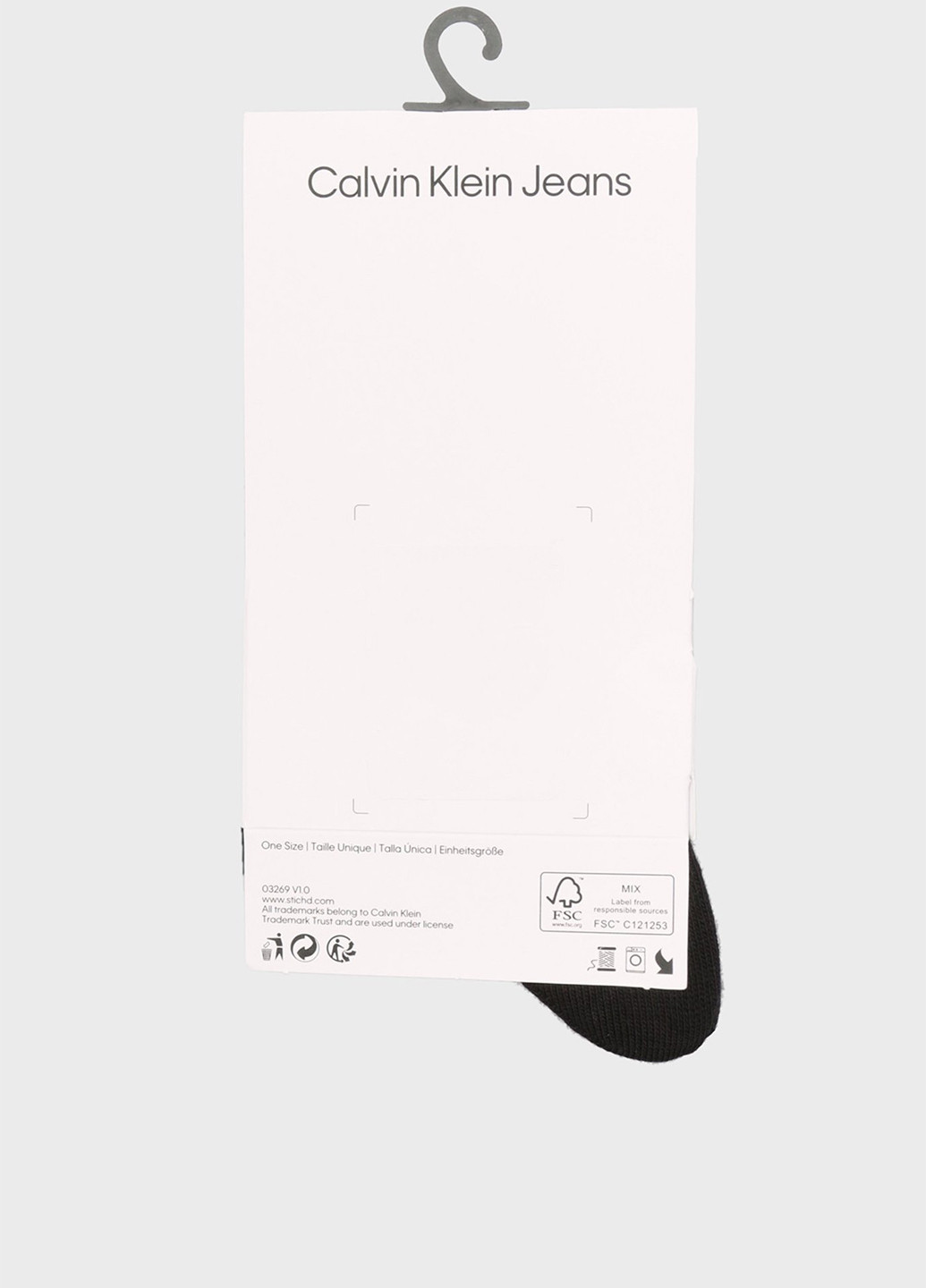 Чёрные носки Calvin Klein Jeans логотипы (366438487)