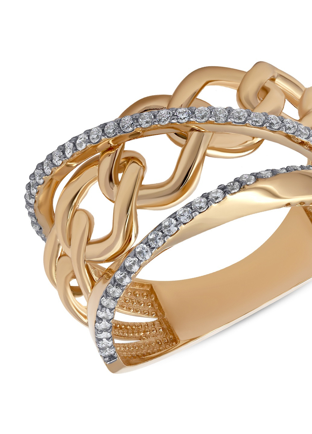 Кольцо из розового золота Zarina (254252007)