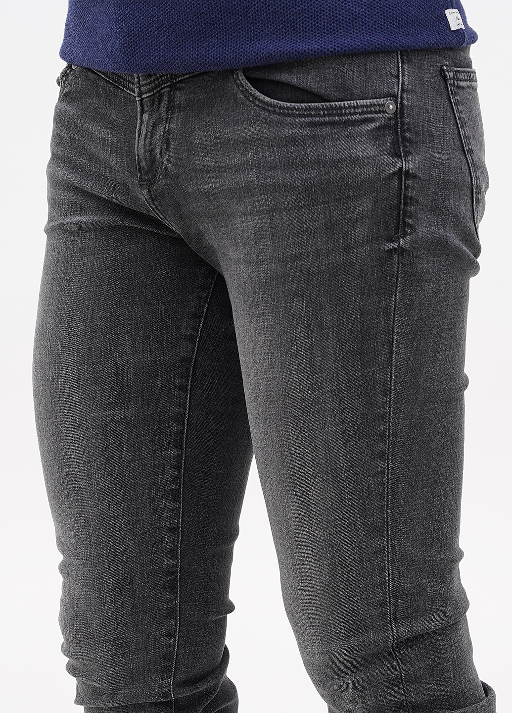 Серые демисезонные слим джинсы S.Oliver
