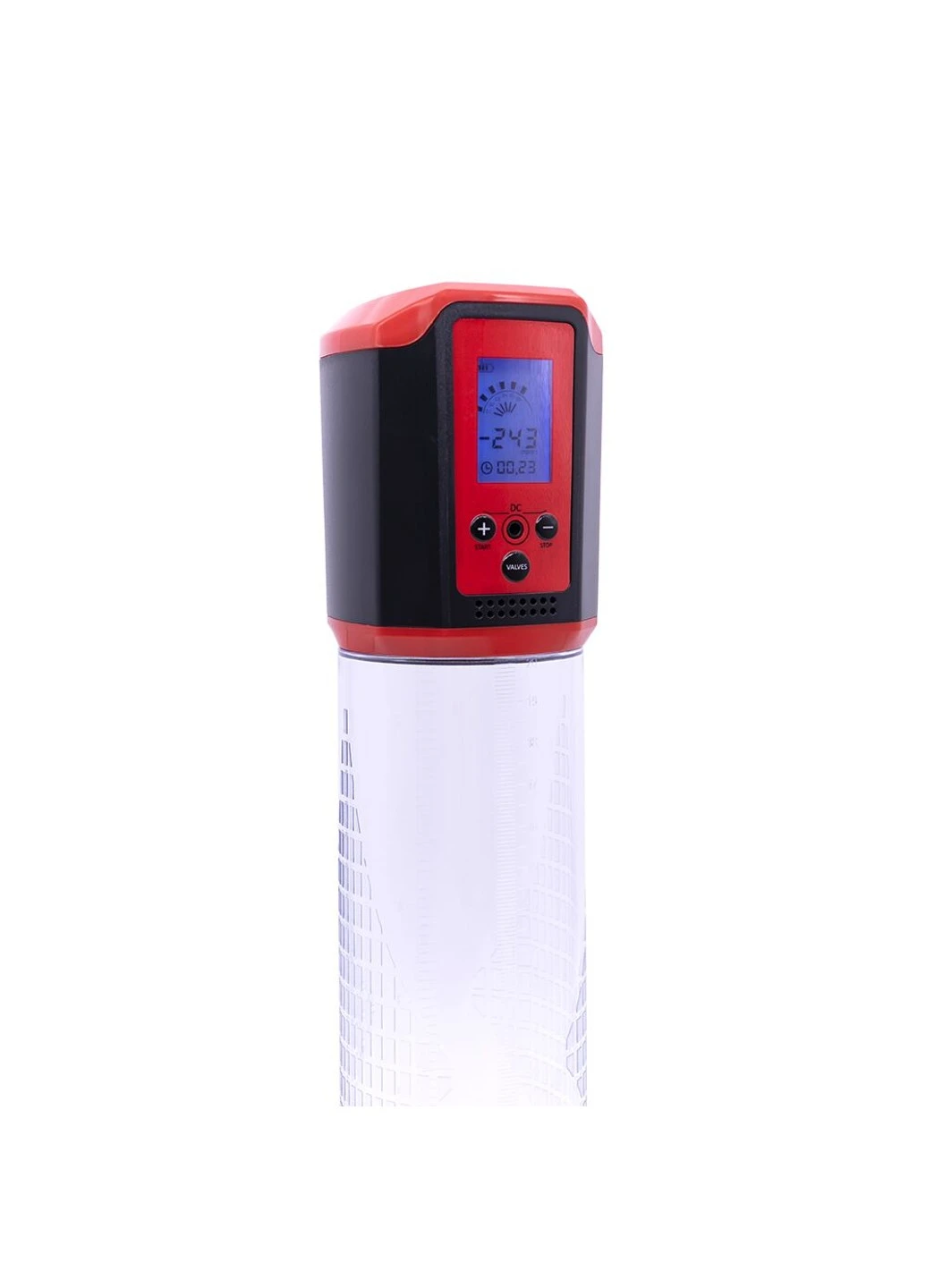 Автоматична вакуумна помпа Men Passion Pump Red, LED-табло, перезаряджувана, 8 режимів PowerUp (254785244)
