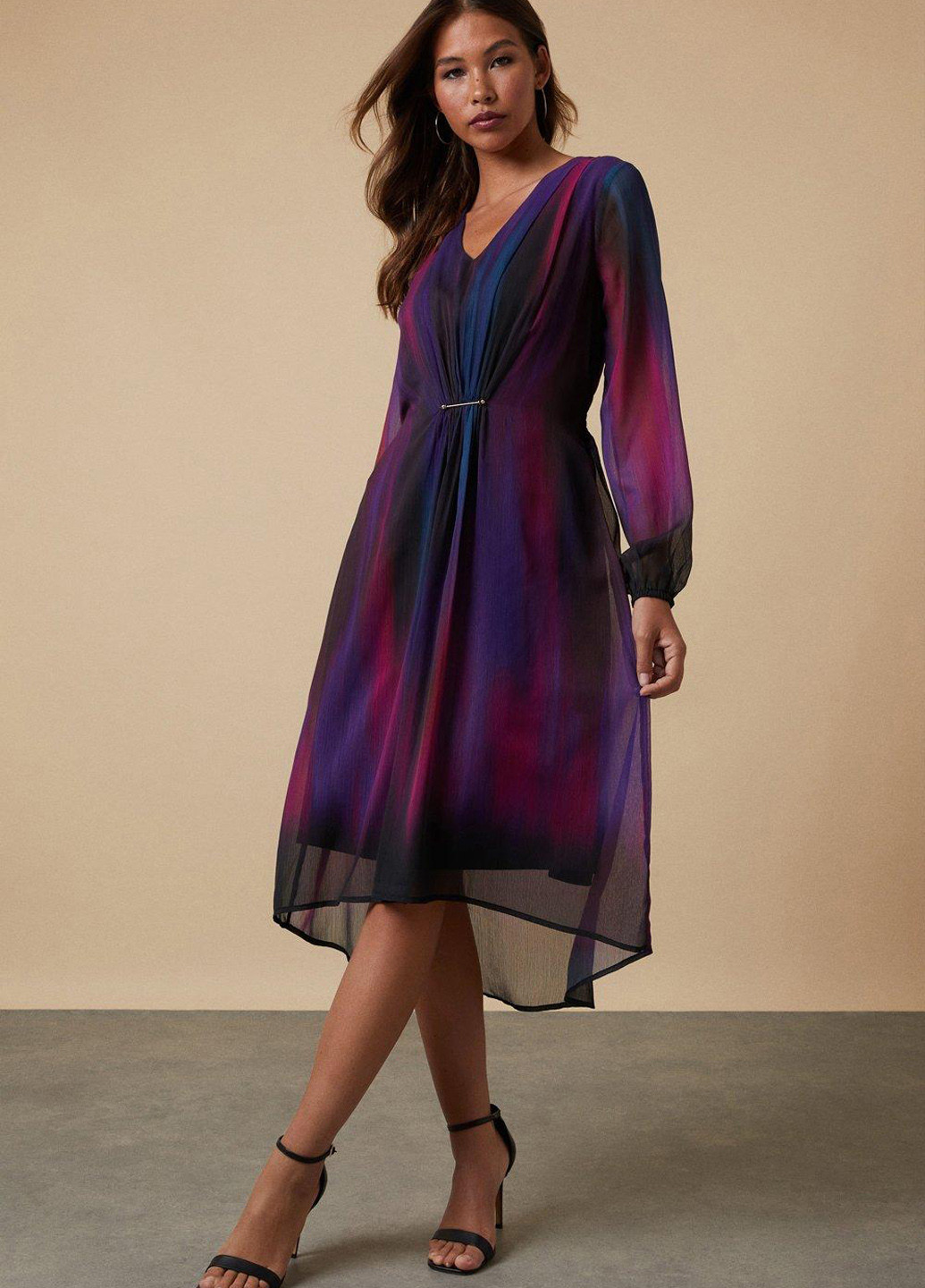 Комбинированное кэжуал платье футляр Wallis градиентное ("омбре")