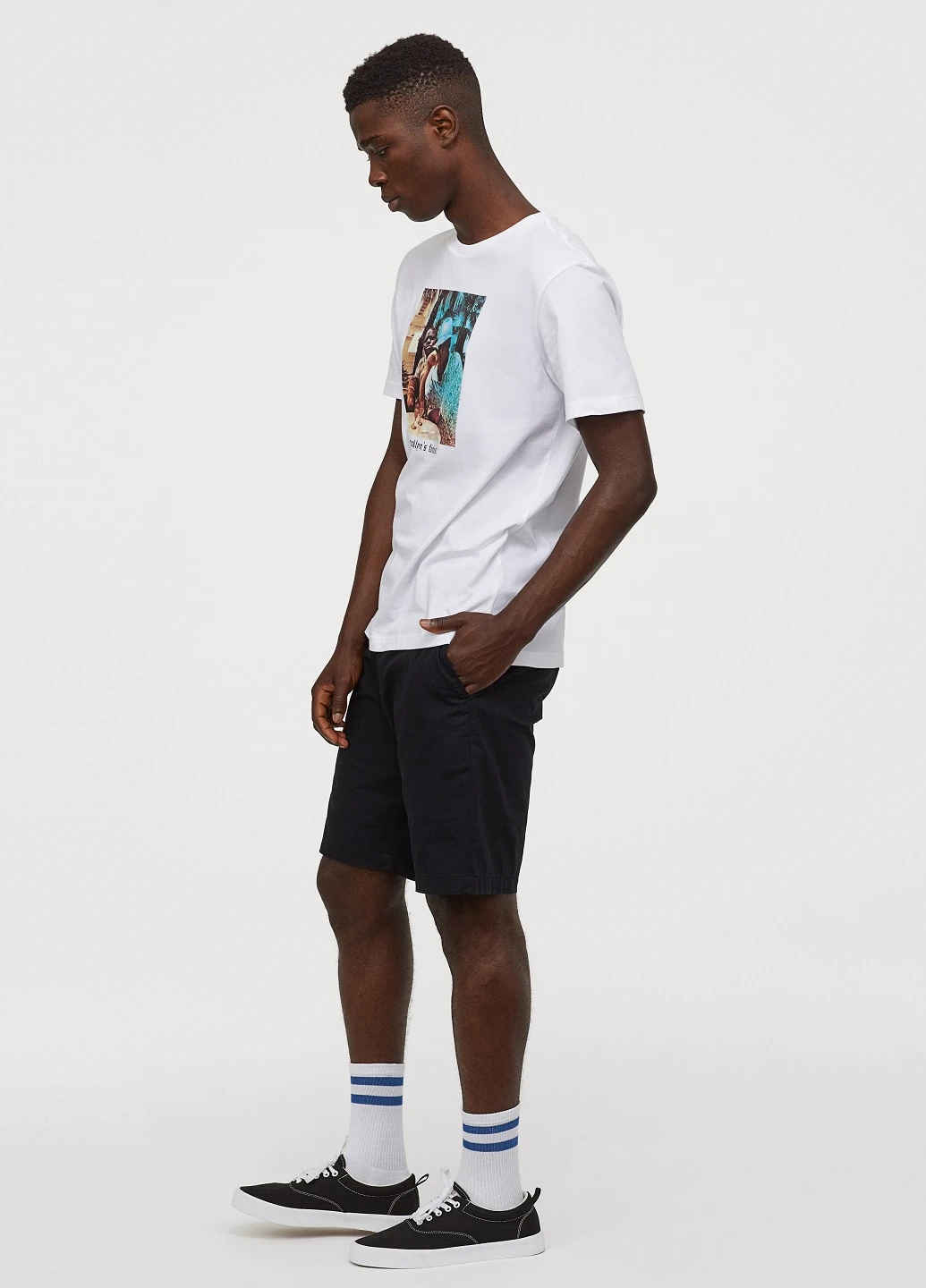 Белая футболка H&M