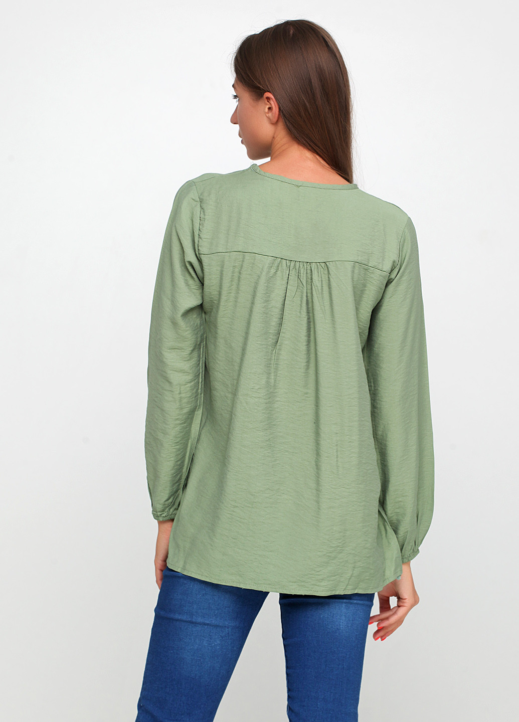 Зеленая демисезонная блуза Coco