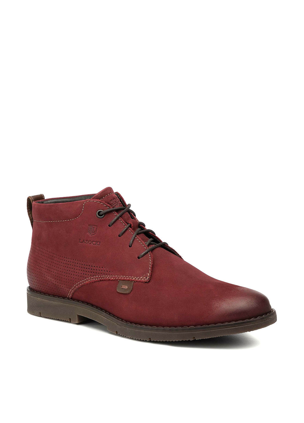 Темно-красные зимние черевики lasocki for men mb-corea-01 Lasocki for men