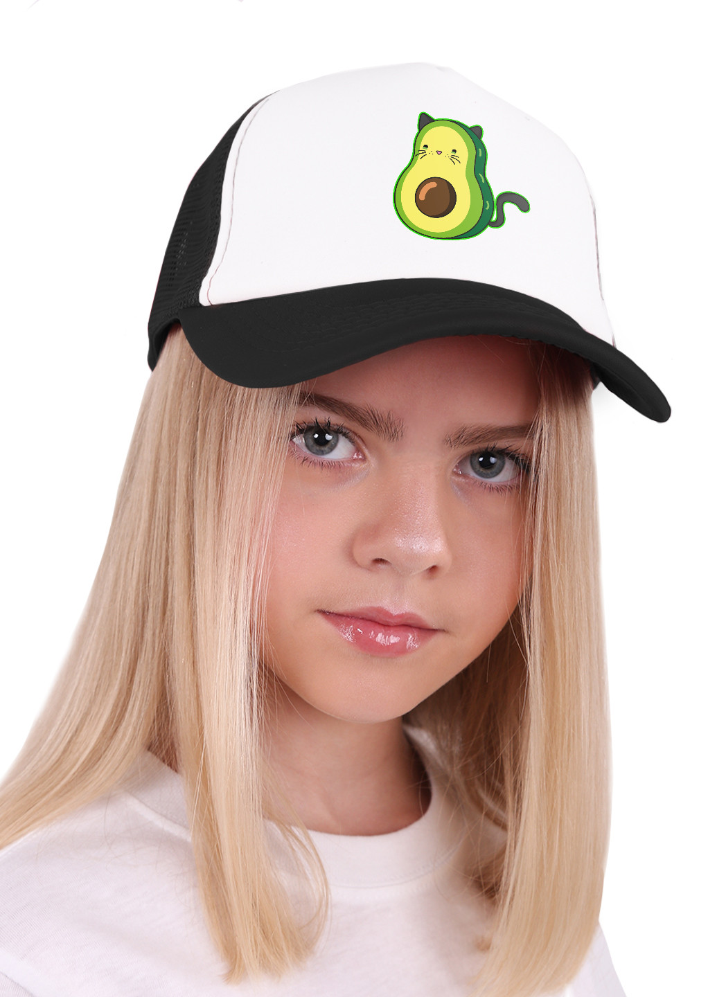 Кепка Тракер детская Авокадо Котик (Avocado Cat) (33404-1372) MobiPrint (220824415)