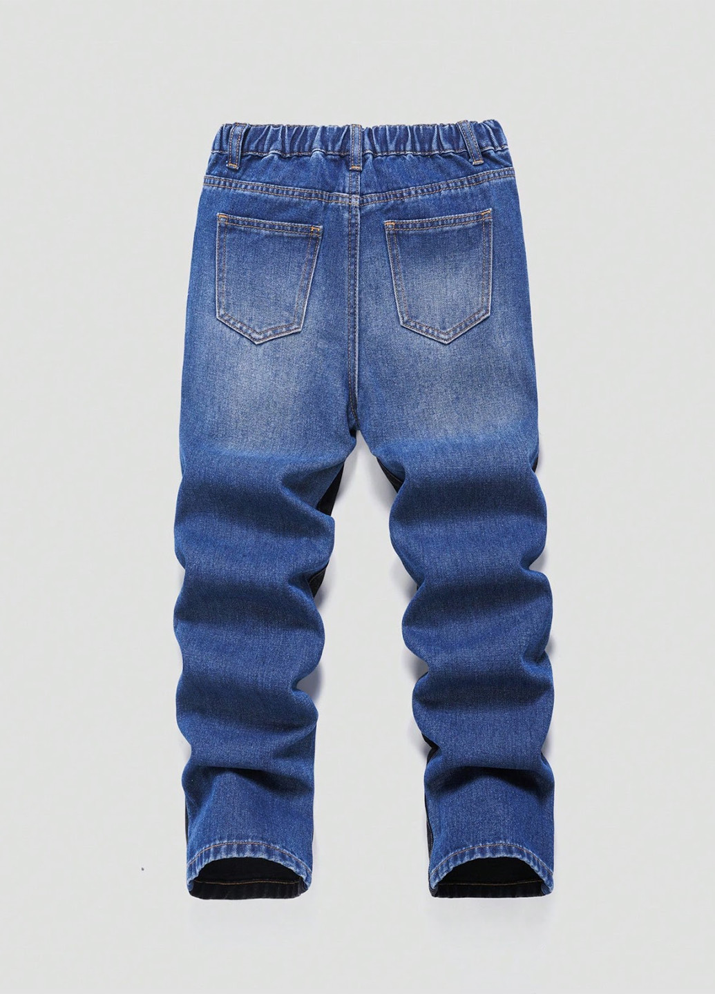 Комбинированные демисезонные джинсы SHEIN