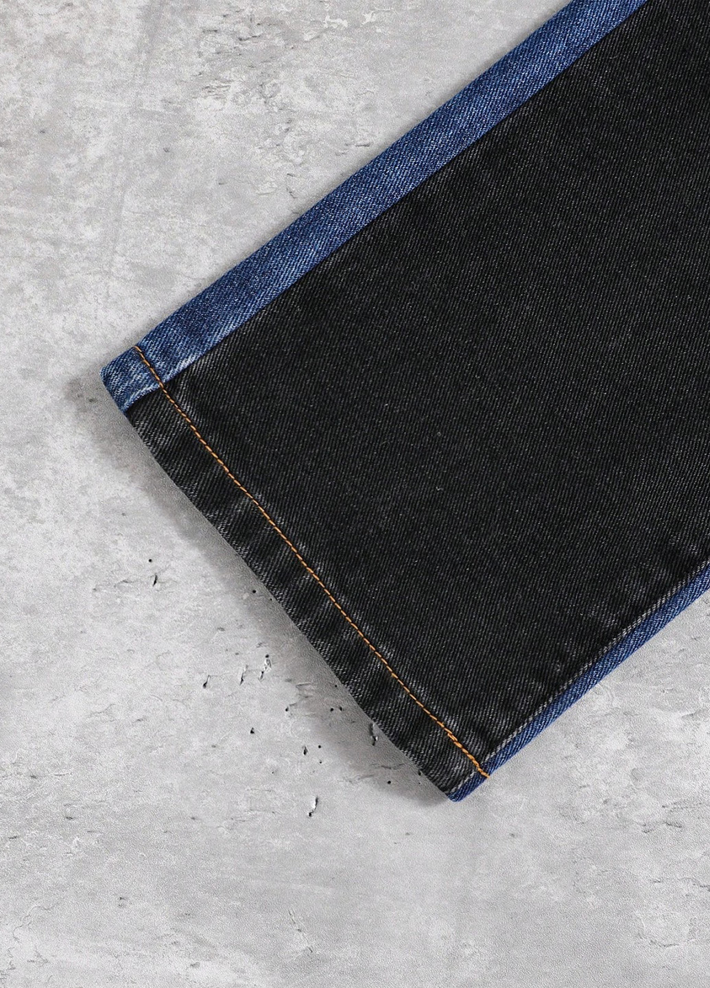 Комбинированные демисезонные джинсы SHEIN