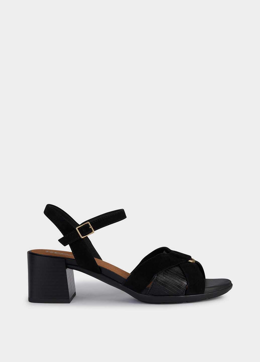 Черные босоножки Geox с ремешком