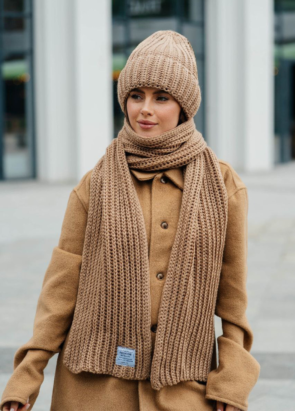 Комплект (шапка, шарф) No Brand (365960017)