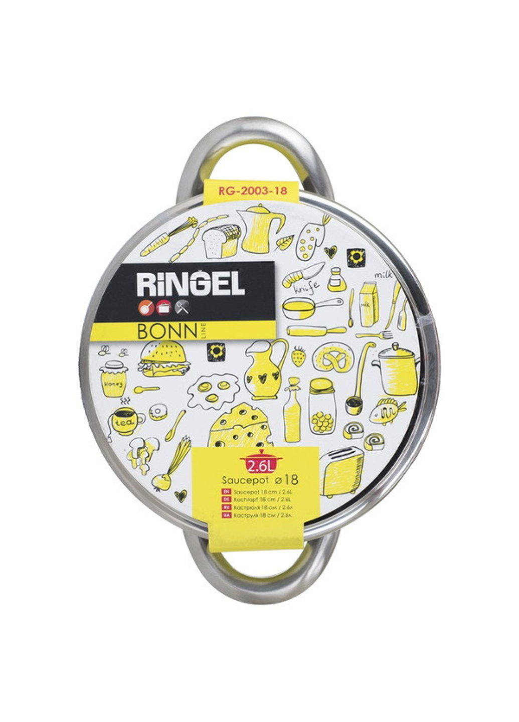 Кастрюля Bonn RG-2003-20 3.6 л 20 см Ringel (254703269)