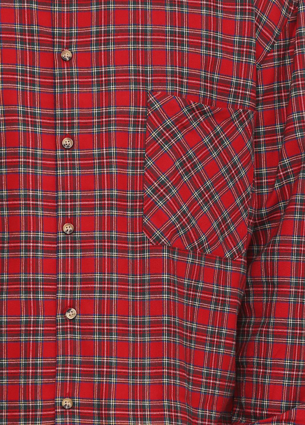 Красная кэжуал рубашка в клетку Mennace с длинным рукавом
