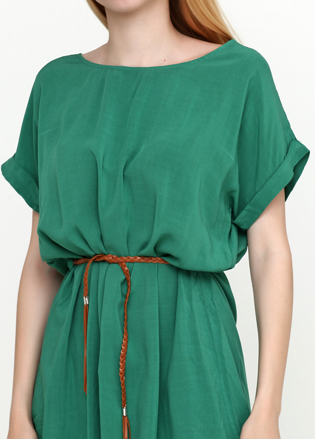 Зелена кежуал сукня сукня-футболка New Collection однотонна