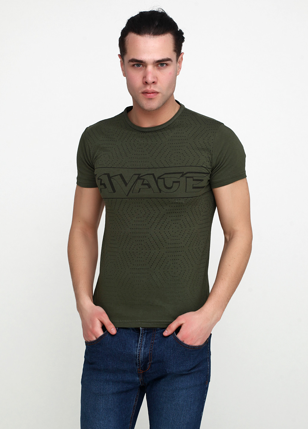 Хаки (оливковая) футболка Benger