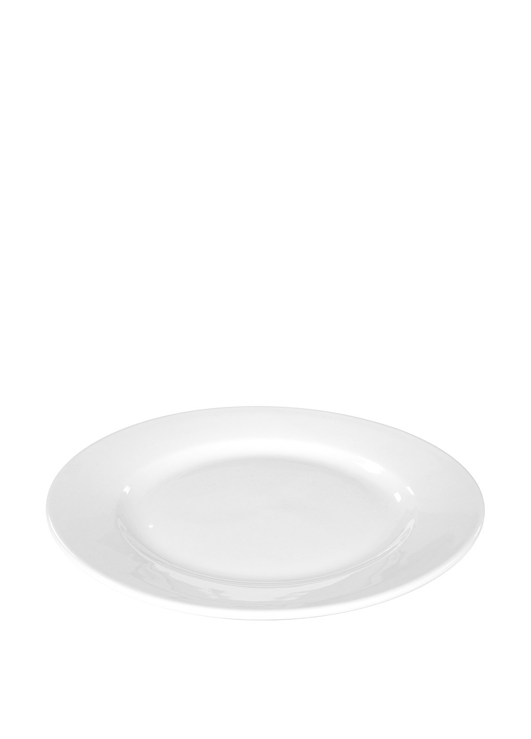 Тарелка мелкая, 23 см Helfer однотонная белая