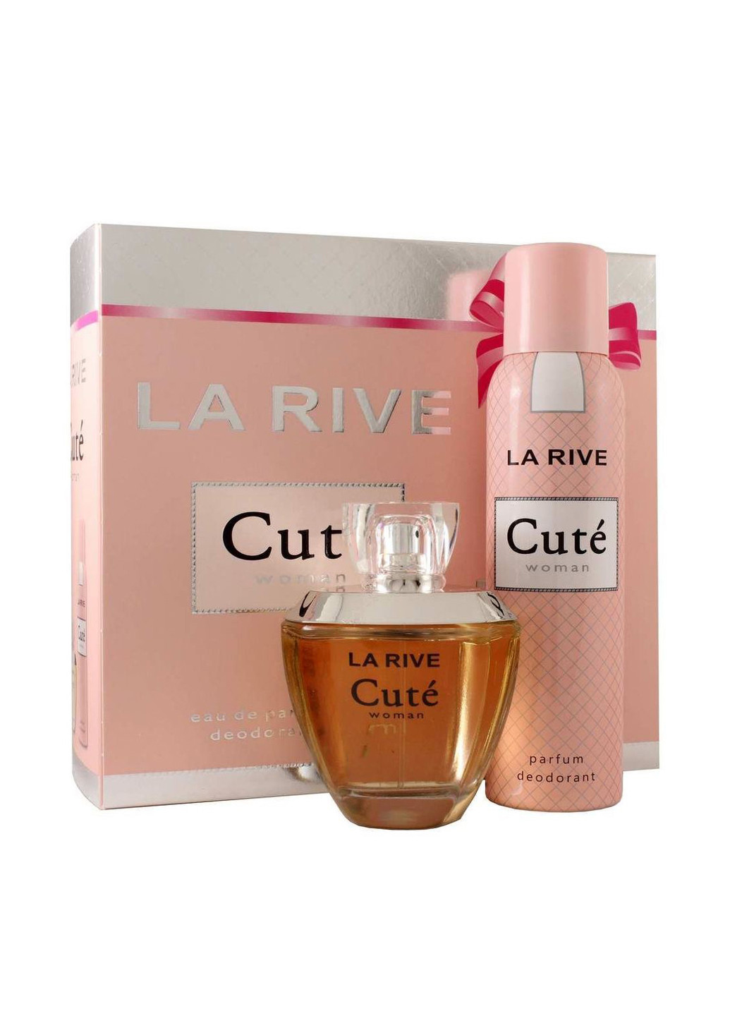 Cute Woman Подарочный набор (парфюмированная вода 100 мл +дезодорант-спрей 150 мл) La Rive (88101167)
