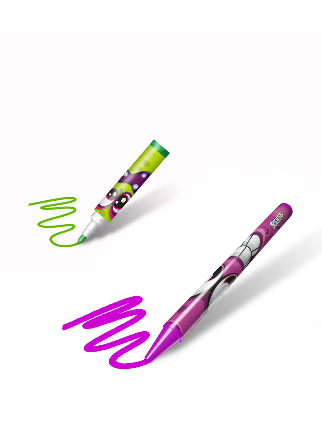 Ароматный набор для творчества - забавная компания (маркеры, воск.карандаши, наклейки, раскраска) Scentos (155062196)