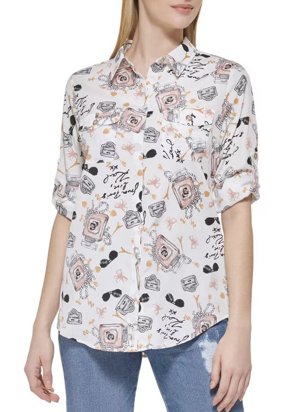 Молочная блуза Karl Lagerfeld