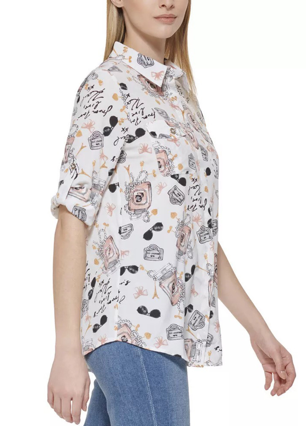 Молочная блуза Karl Lagerfeld