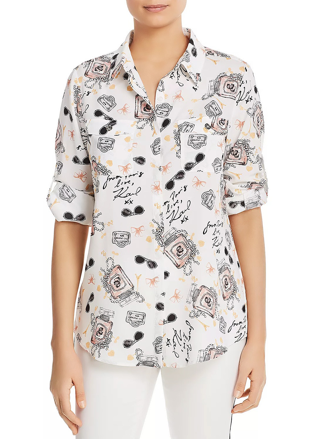 Молочная блуза Karl Lagerfeld