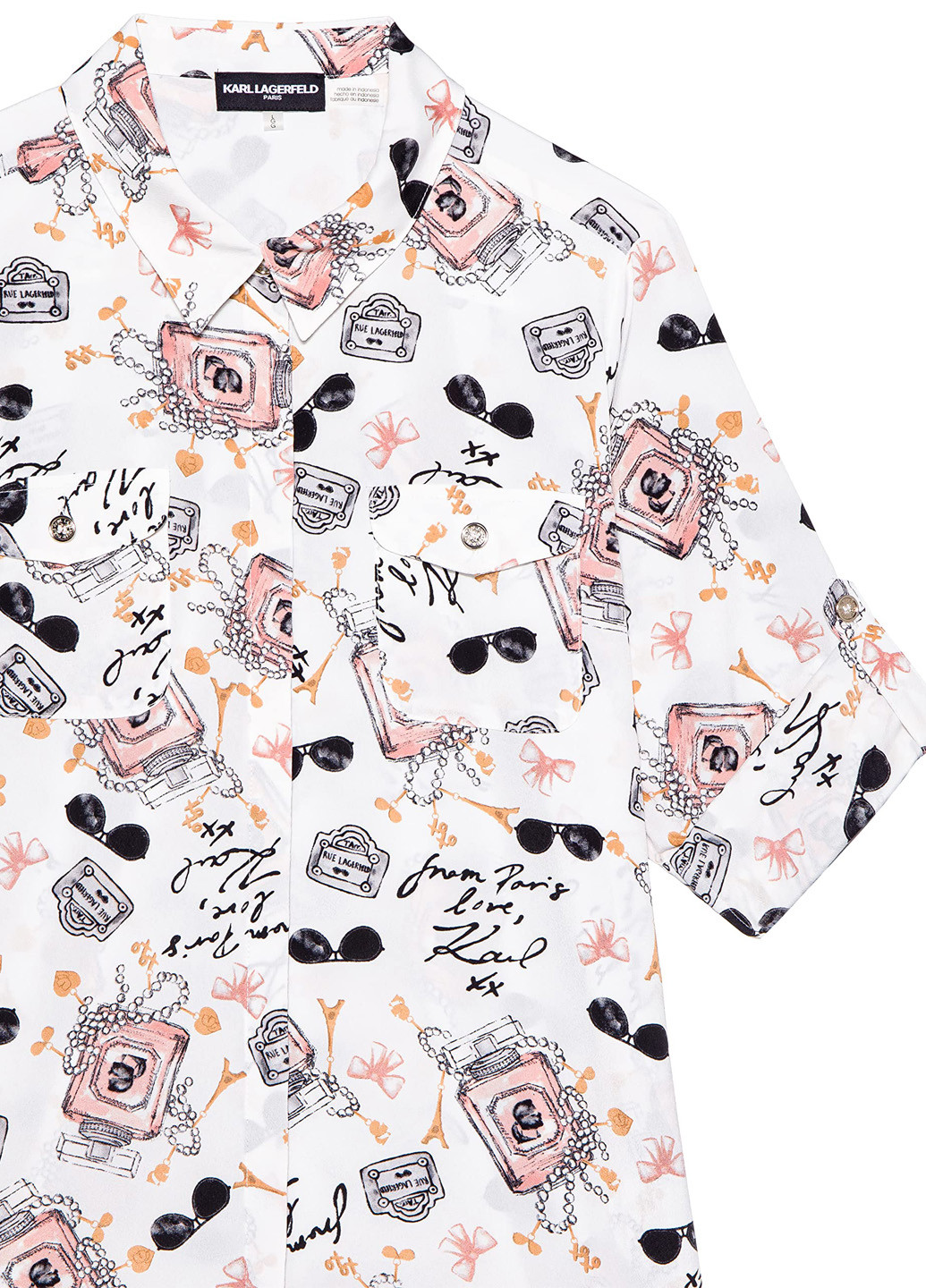 Молочная блуза Karl Lagerfeld