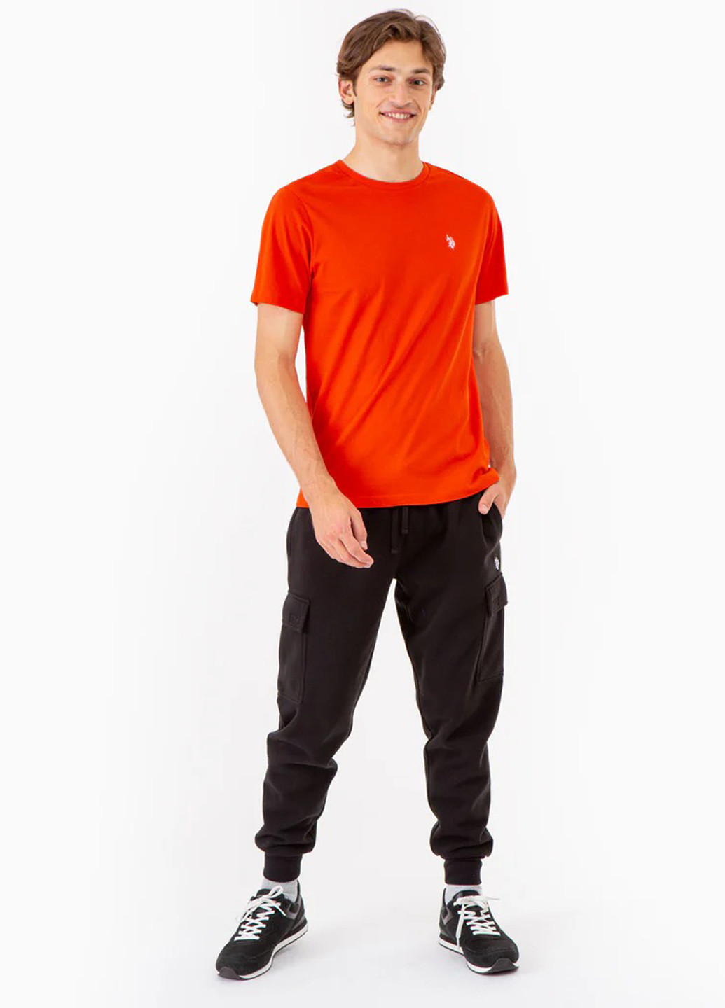 Оранжевая футболка U.S. Polo Assn.