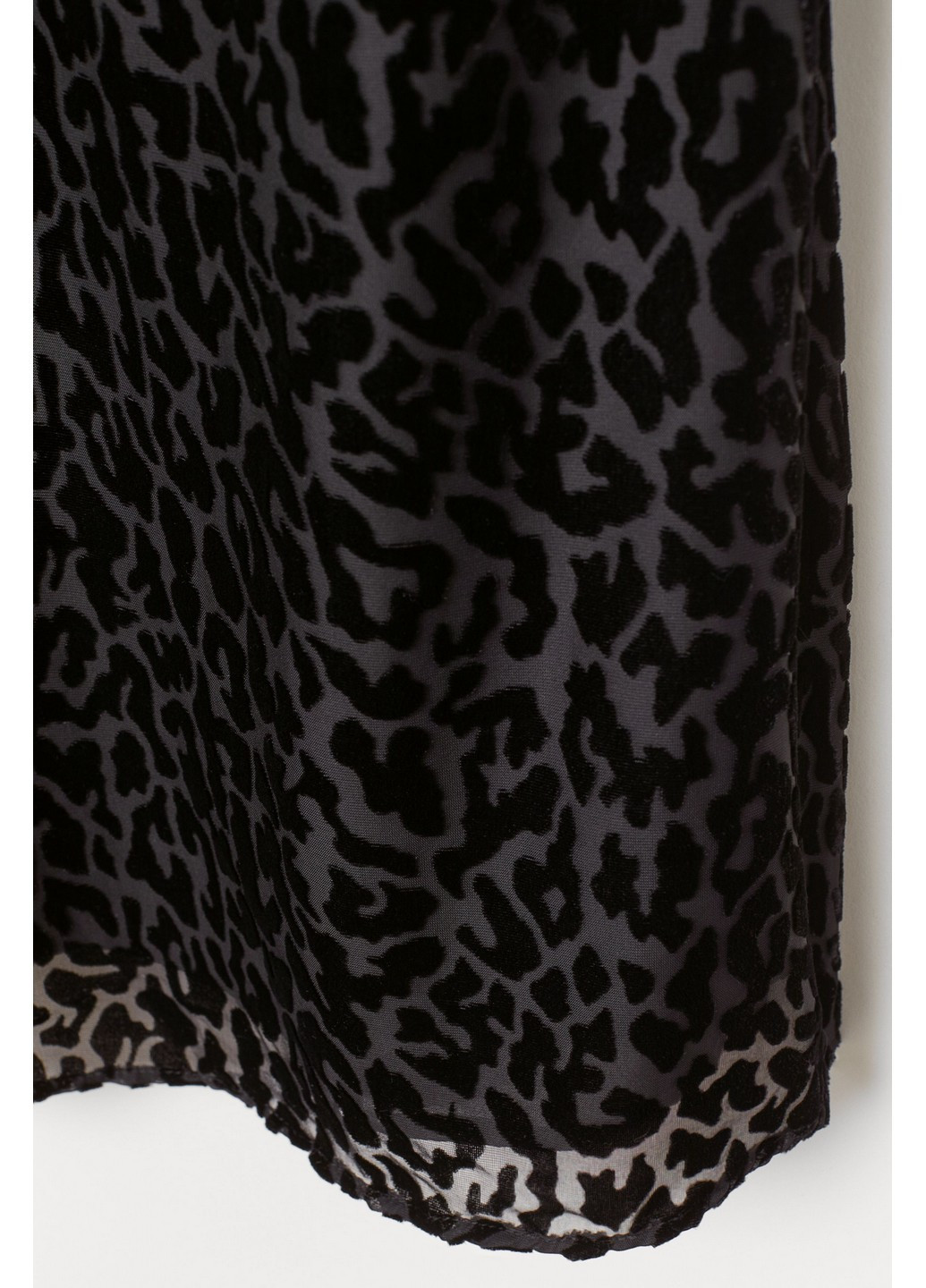Черное коктейльное платье H&M леопардовый