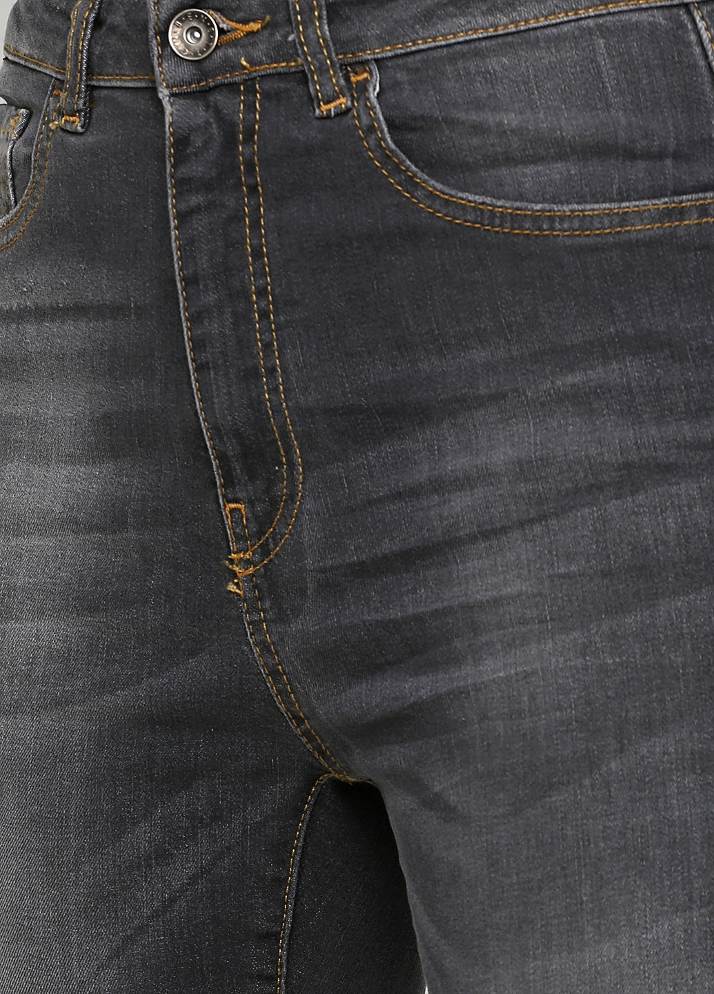 Серые демисезонные зауженные джинсы United Colors of Benetton