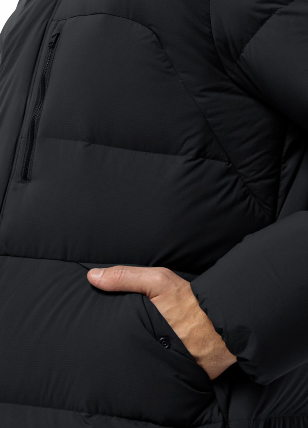 Сірий зимній Пуховик Jack Wolfskin