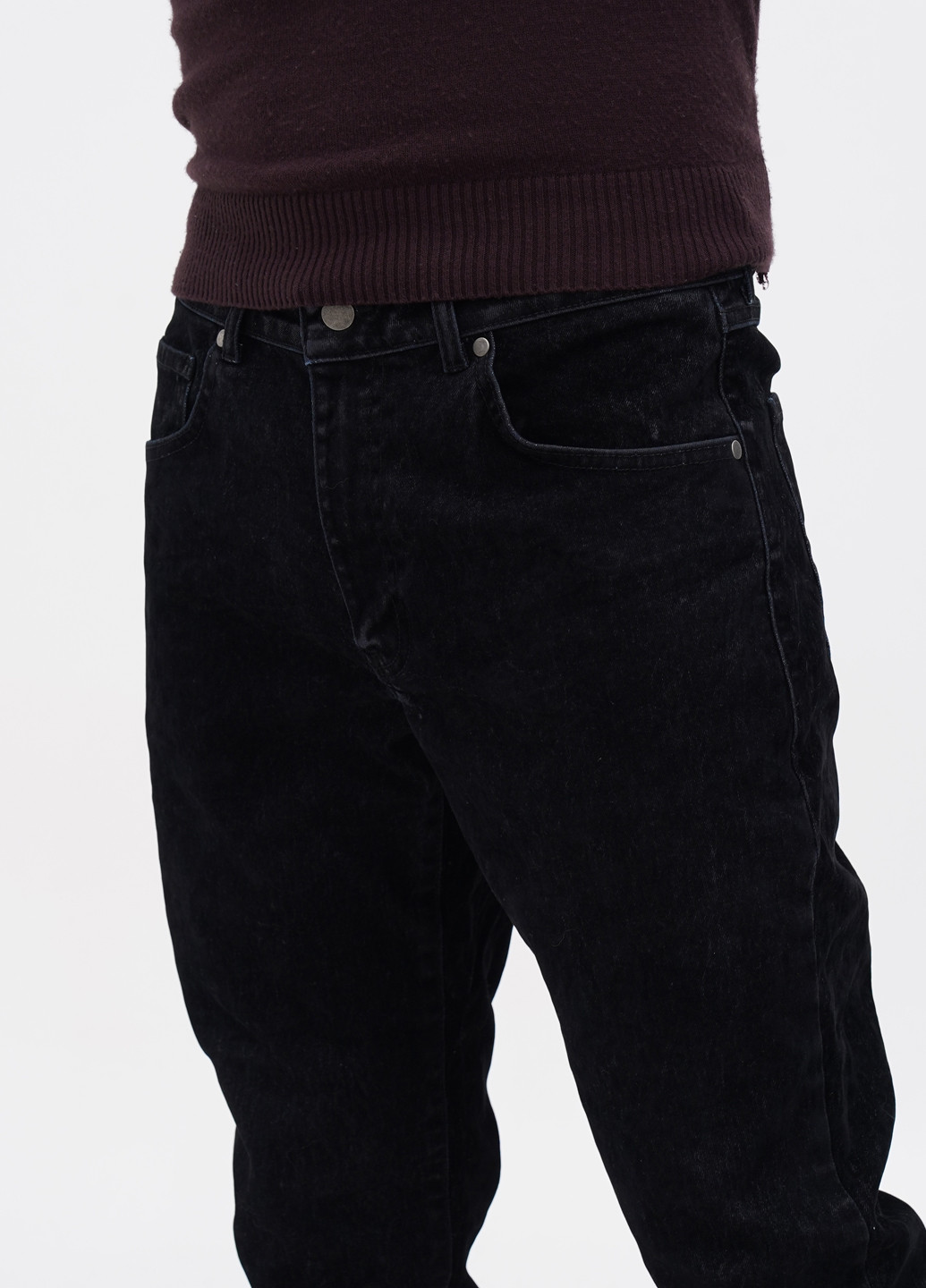 Черные демисезонные слим джинсы Reserved