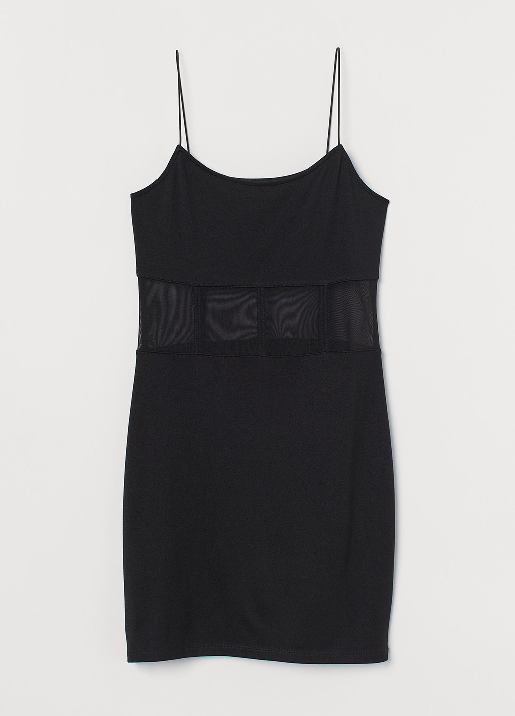 Чорна кежуал плаття сукня-майка H&M однотонна