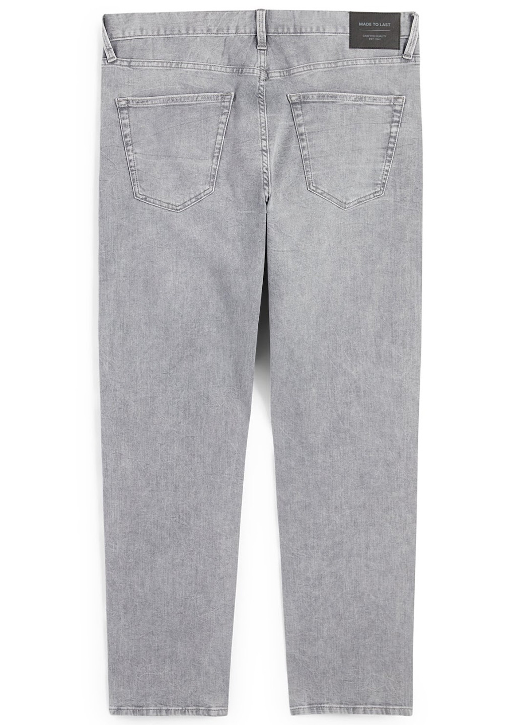 Светло-серые демисезонные зауженные джинсы C&A