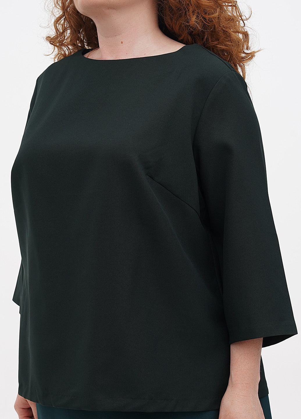 Темно-зелена літня блуза Laura Bettini