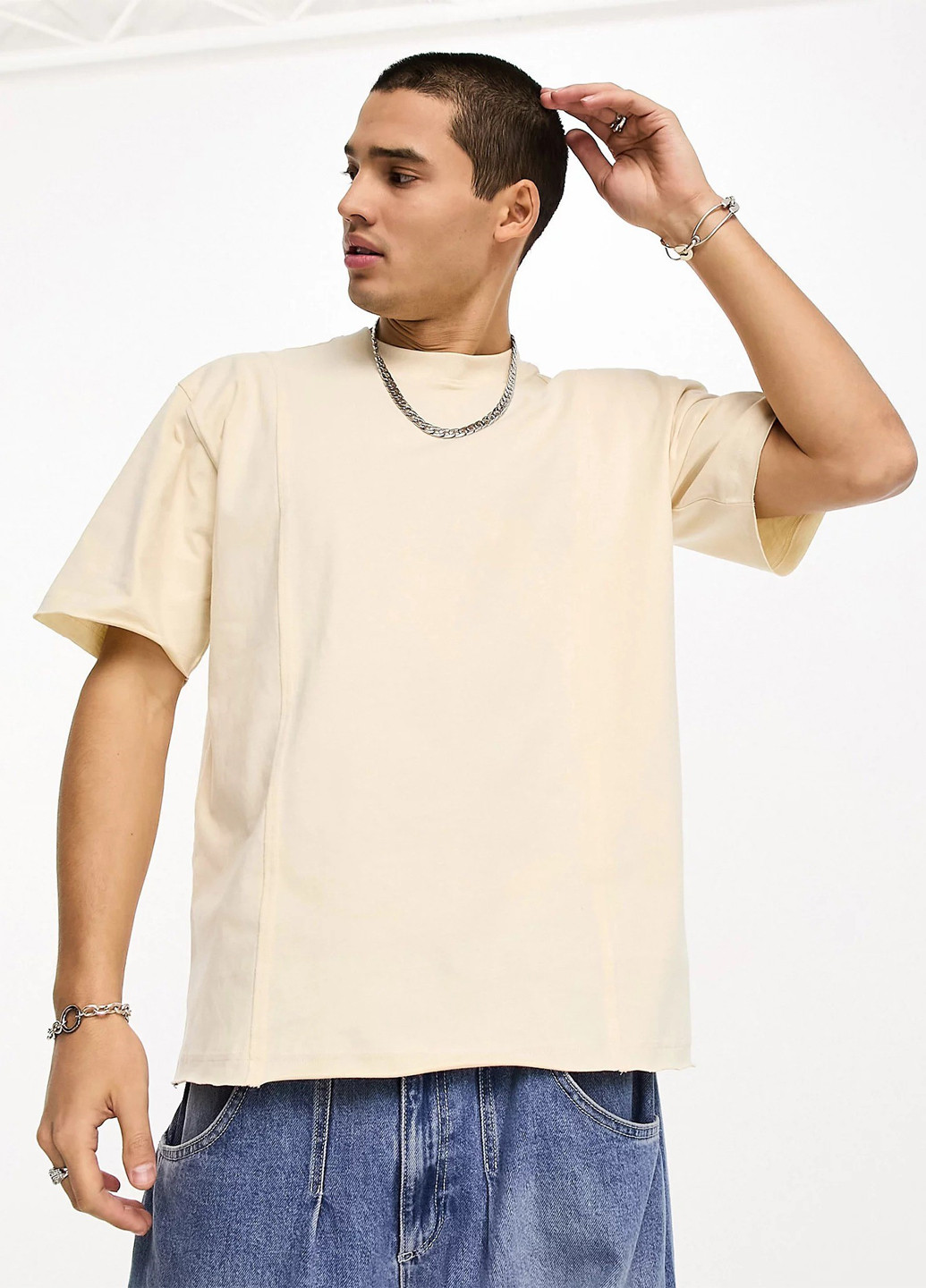 Бежева футболка Calvin Klein