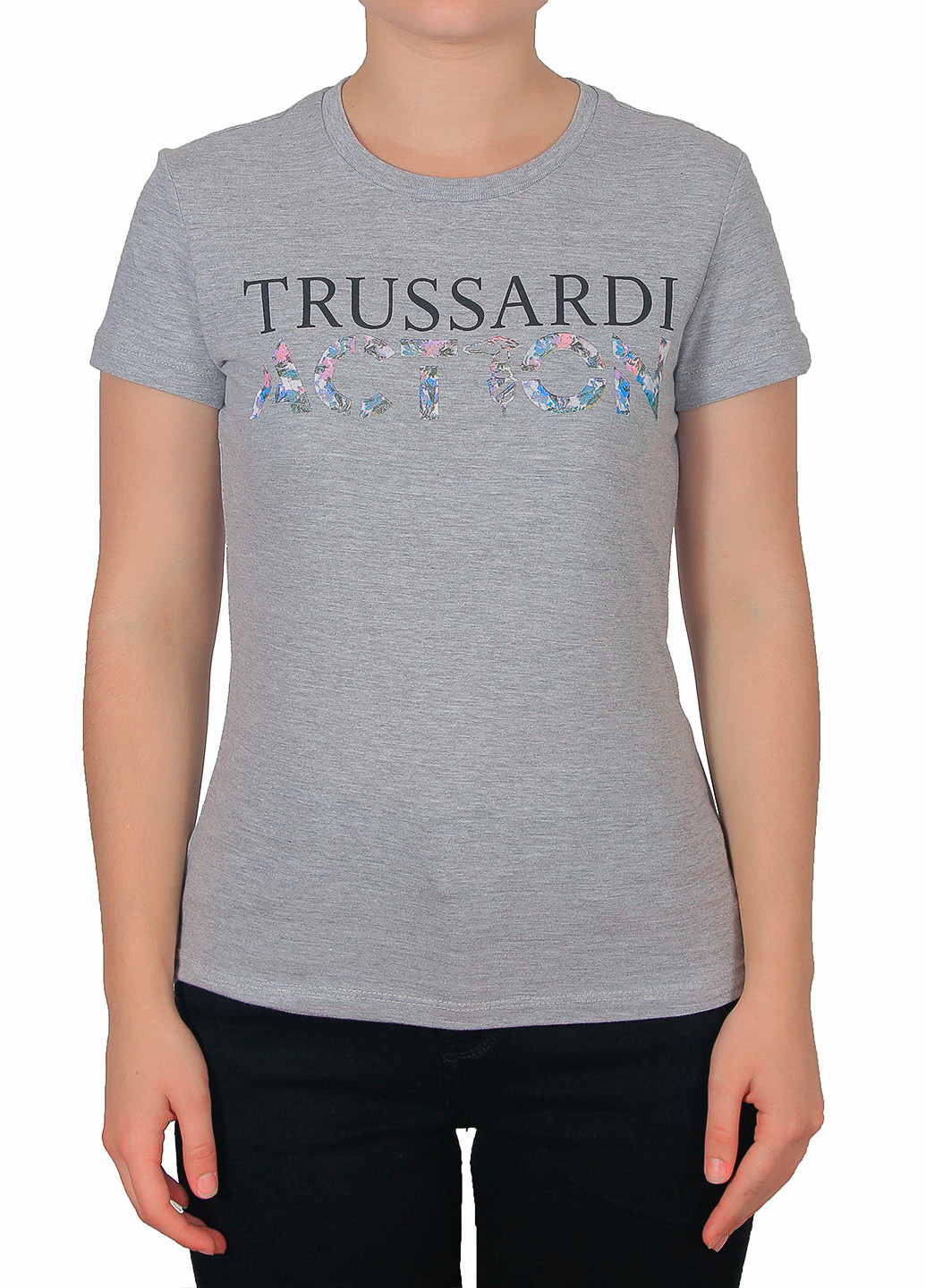 Сіра літня футболка Trussardi Action