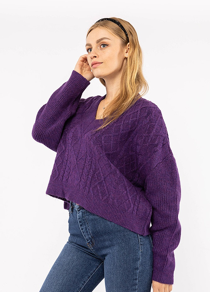 Фіолетовий демісезонний пуловер one size Yuki