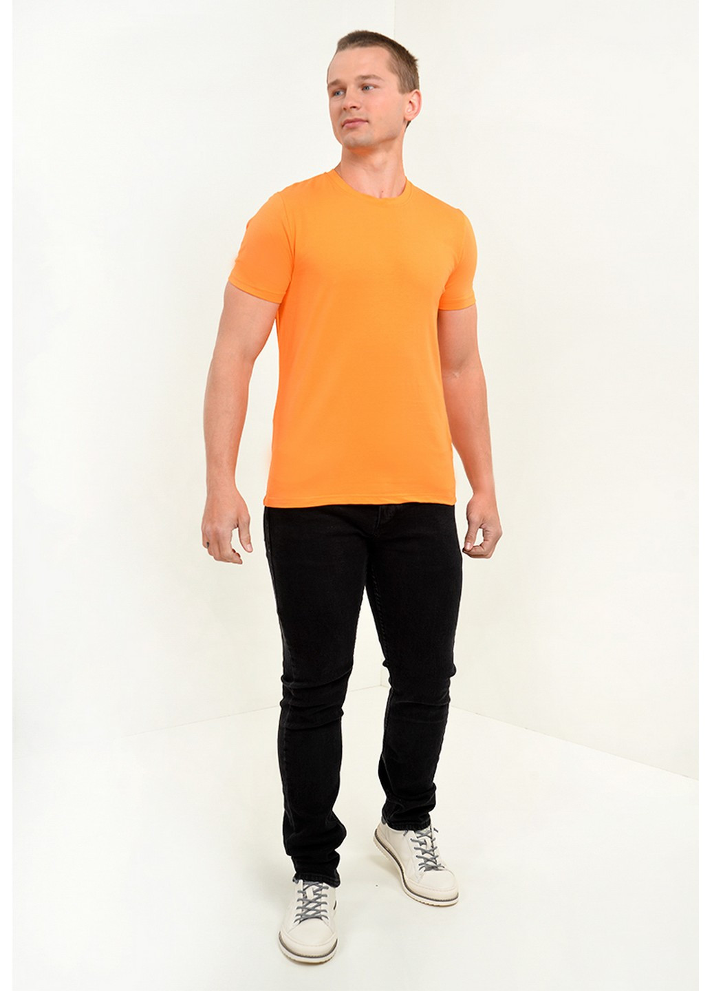 Комбинированная футболка cju2865 3xl оранжевый (2000904190638) CLUB JU